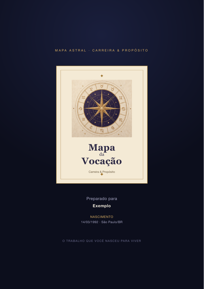 Capa de amostra do PDF Mapa da Vocação