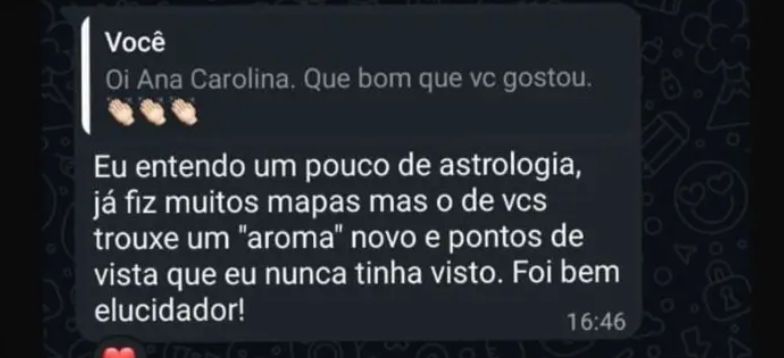 Relato: já fiz muitos mapas, mas o de vocês trouxe pontos de vista novos, foi bem elucidador